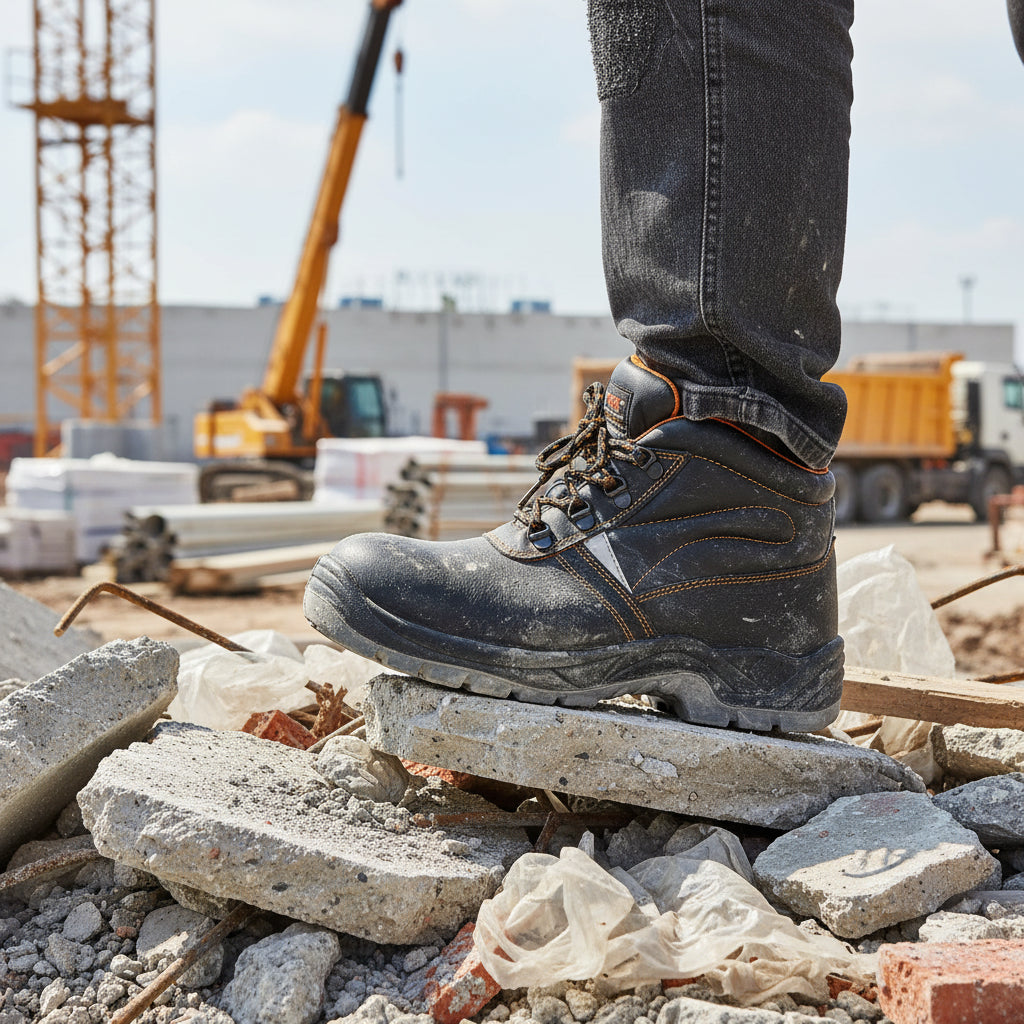 Scarpe antinfortunistiche alte Technosafe Shape S1P SRC in pelle