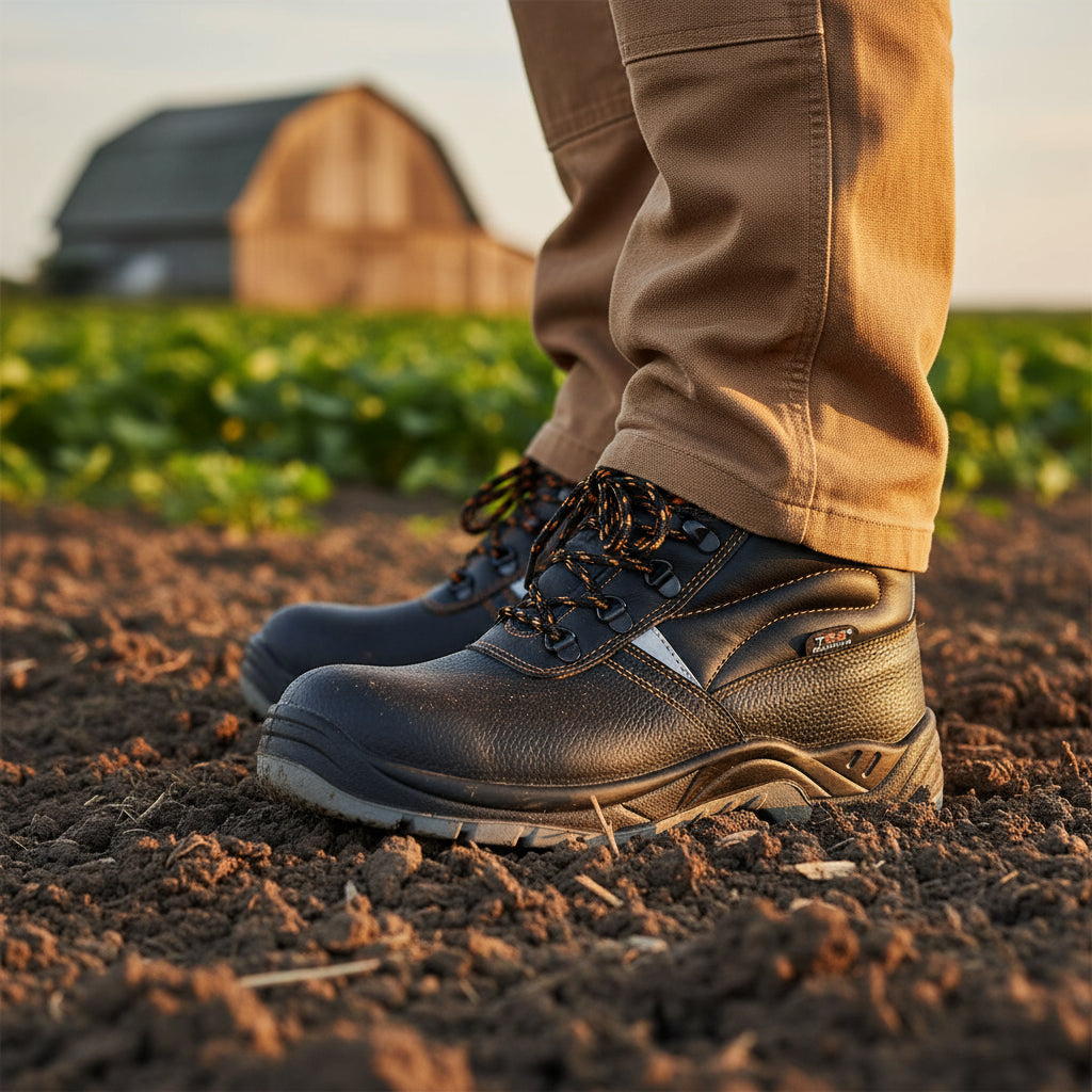 Scarpe antinfortunistiche alte Technosafe Shape S1P SRC in pelle