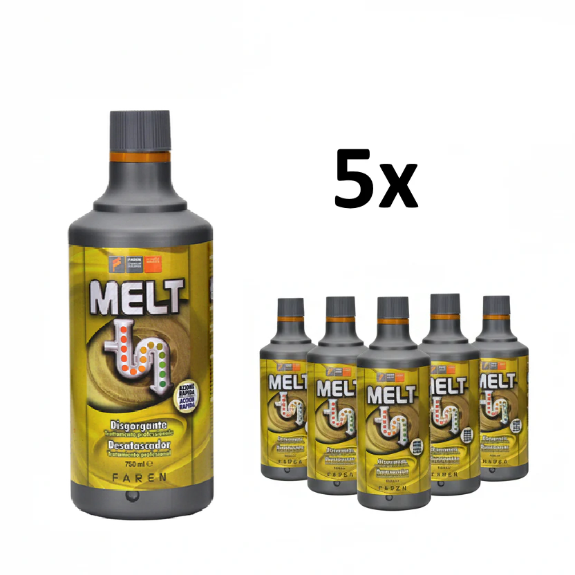 Disgorgante Acido Melt Professionale 750ml - Confezione da 5 Pezzi