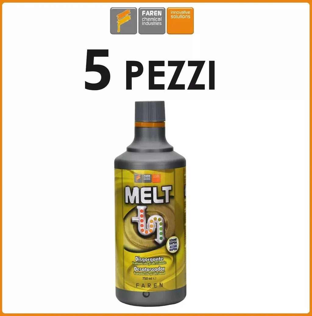 5 Flaconi Melt Disgorgante Professionale Liquido Il mio negozio